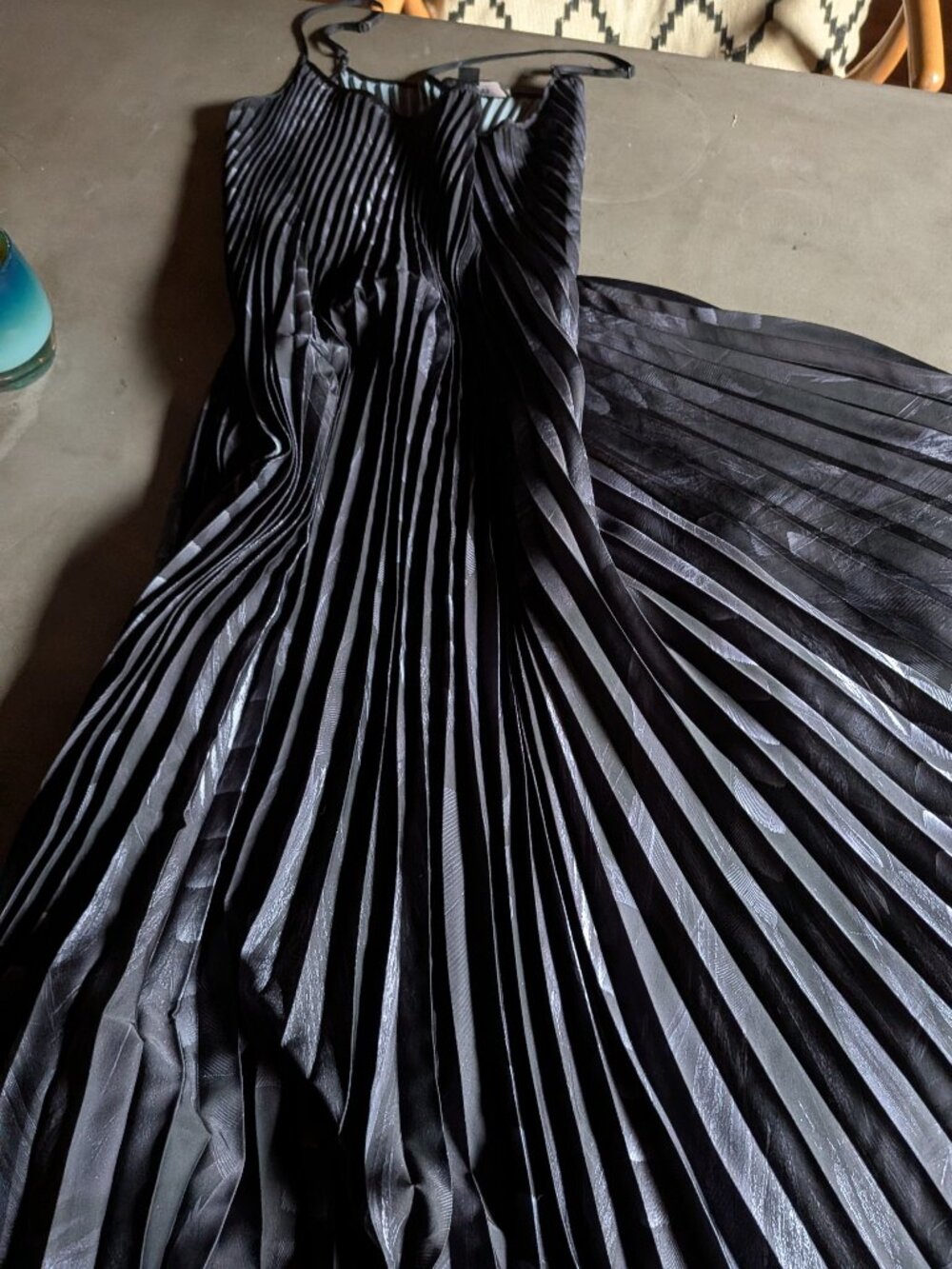 AllSaints | Leowa Viola Pleated Satin Midi Slip Dress Only - Picture 13 of 16